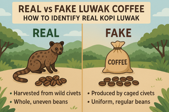 Real vs Fake Luwak Coffee