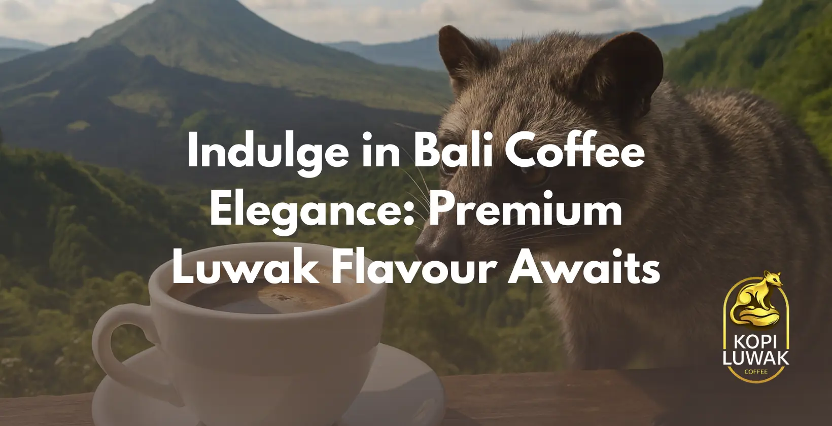 Indulge in the rich and elegant flavor of Bali's Coffee Luwak, a unique experience for discerning coffee lovers.